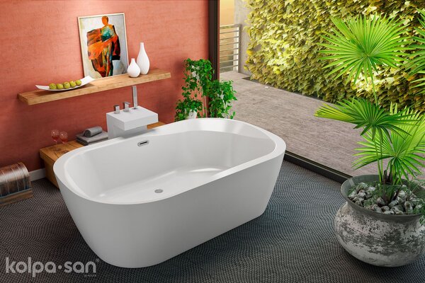 Ванна Kolpa San ADAM & EVA FS 190x120 акриловая со сливом переливом