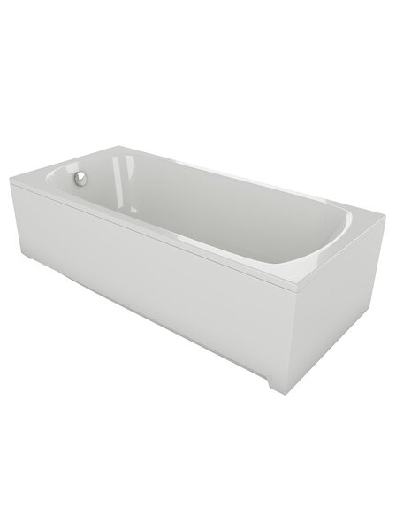 Акриловая ванна Акватек Либра New LIB150N-0000008 150x70 см, с каркасом, со сливом-переливом