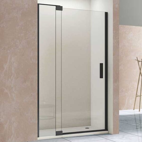 Душевая дверь Vincea Экстра (Extra) VDP-1E1112CLB 120x200 см, профиль черный матовый. Размер регулировки 1112-1212 мм