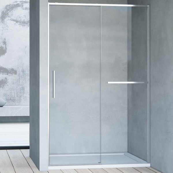 Душевая дверь Vincea Слим Софт (Slim Soft) VDS-1SS130CL 130x200 см, профиль хром. Размер регулировки 1280-1300 мм