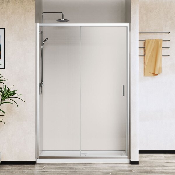 Душевая дверь Vincea Сити (City) VDS-5CT140CL 140x195 см, профиль хром. Размер регулировки 1370-1410 мм