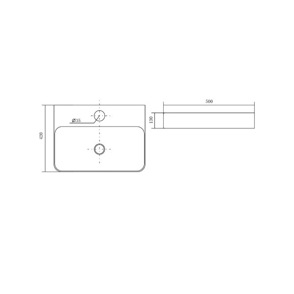 Раковина Aquatek AQ3231-00 накладная 500*420*130мм