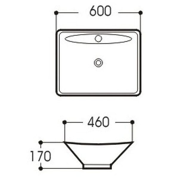 Раковина Aquatek 60 AQ5518-00 600*460*170 мм