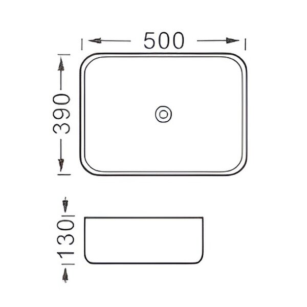 Раковина-чаша Aquatek Вега 50 AQ5515-MW 500*390*130 мм, белый матовый