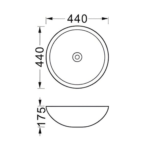 Раковина накладная Aquatek AQ5354-MB 440*440*175 мм, черный матовый