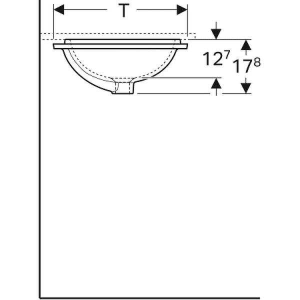 Раковина встраиваемая Geberit VariForm 58x49 500.764.01.2