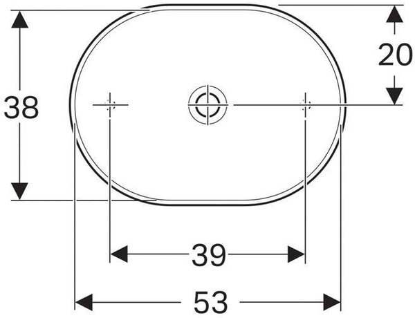 Раковина накладная Geberit VariForm 55x40 500.774.01.2
