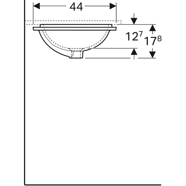 Раковина Geberit VariForm 53 500.760.01.2 53х44 см