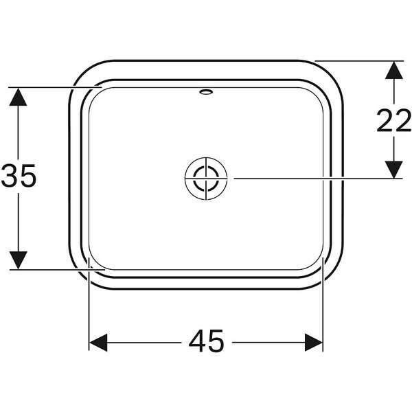 Раковина Geberit VariForm 53 500.760.01.2 53х44 см