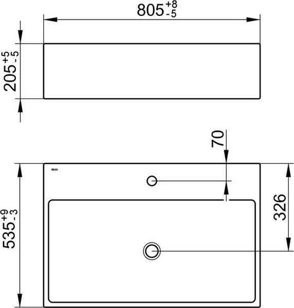 Раковина Keuco 39062318001