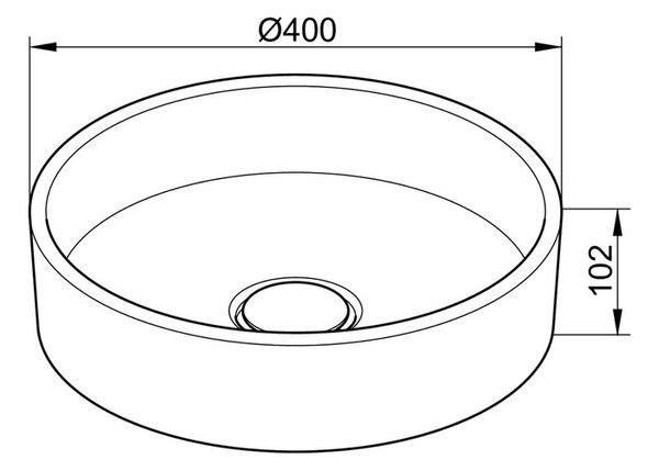 Раковина Keuco Stageline 32880570400, черный