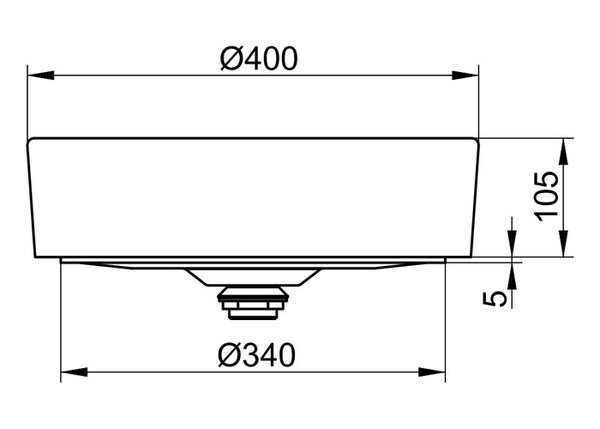 Раковина Keuco Stageline 32880570400, черный
