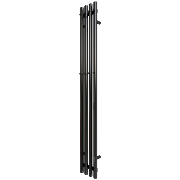 Полотенцесушитель Электрич. с/т GROIS Quartet GR-135 180х1500 П3 RAL 9005 R черный матовый