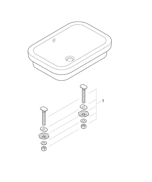 Раковина накладная Grohe Eurosmart 60 39124001
