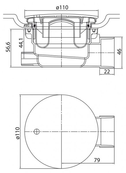 Душевой поддон Cezares TRAY-A-RH-120/90-550-15-W-L 120х90 см сифон в комплекте