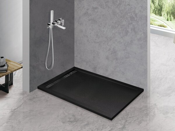 Душевой поддон Cezares TRAY-AS-AH-120/90-30-NERO из искусственного мрамора