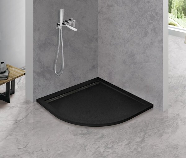Душевой поддон Cezares TRAY-AS-R-90-30-NERO 90х90 см