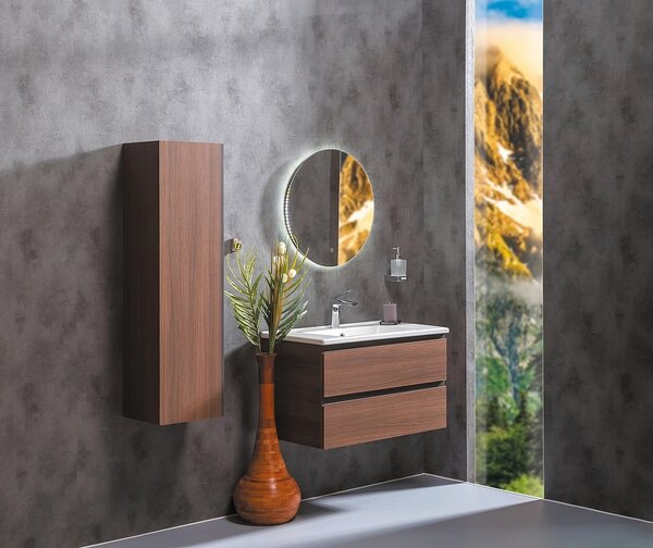 Шкаф пенал Boheme Armadi Art Capolda 35 849-120-D подвесной Dark wood