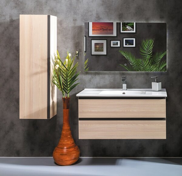 Шкаф пенал Boheme Armadi Art Capolda 35 849-120-LW подвесной Light wood