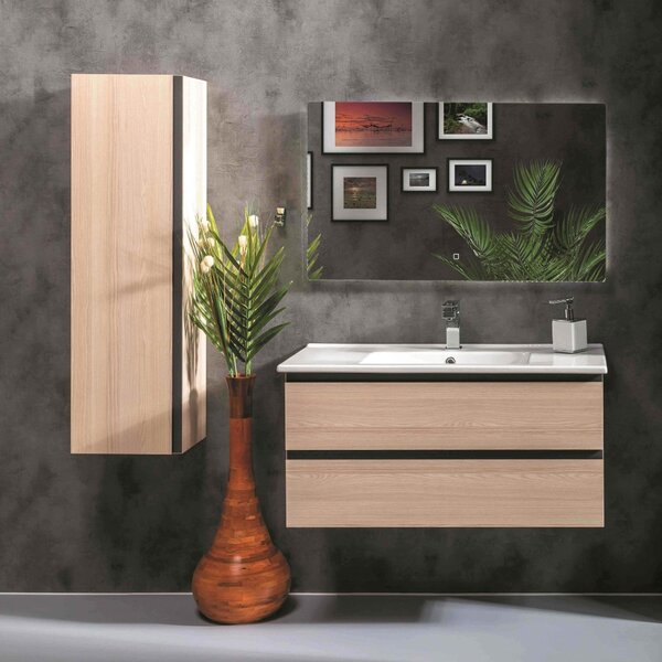 Тумба под раковину Boheme Armadi Art Capolda 100 849-100-LW подвесная Light Wood