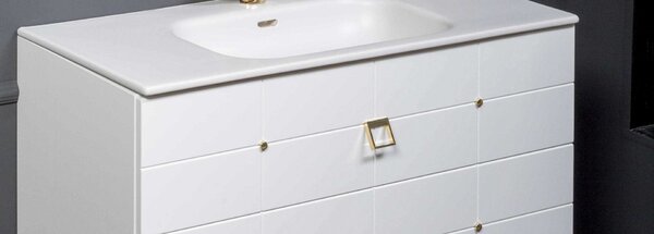 Тумба под раковину Boheme Armadi Art Vallessi Avangarde Piazza 80 841-080-WG Белый Золото