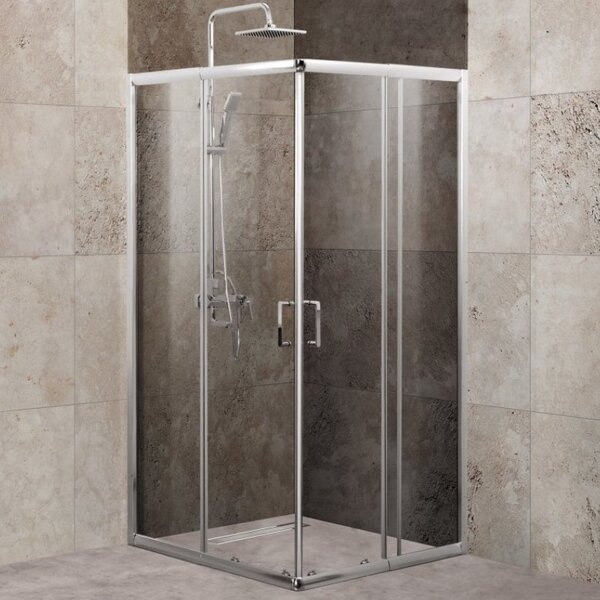 Душевой уголок BelBagno UNIQUE-A-2 90х90, стекло Прозрачное