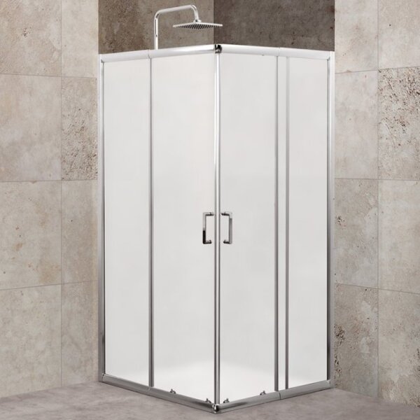 Душевой уголок Belbagno UNIQUE-A-2-85/100-M-Cr 90х90 стекло матовое