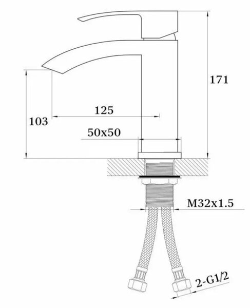 Смеситель Ganzer GZ44011-D для раковины бронза