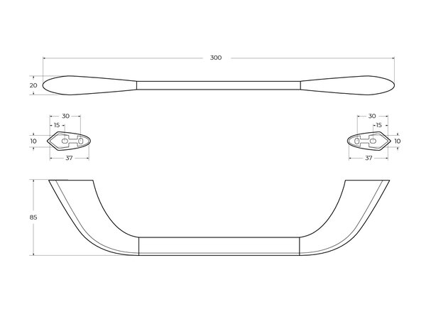 Полотенцедержатель CEZARES LINER-TH02-01 Хром
