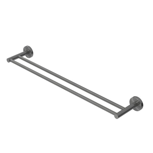 Полотенцедержатель двойной CEZARES RELAX-THD-65-GM Оружейная сталь