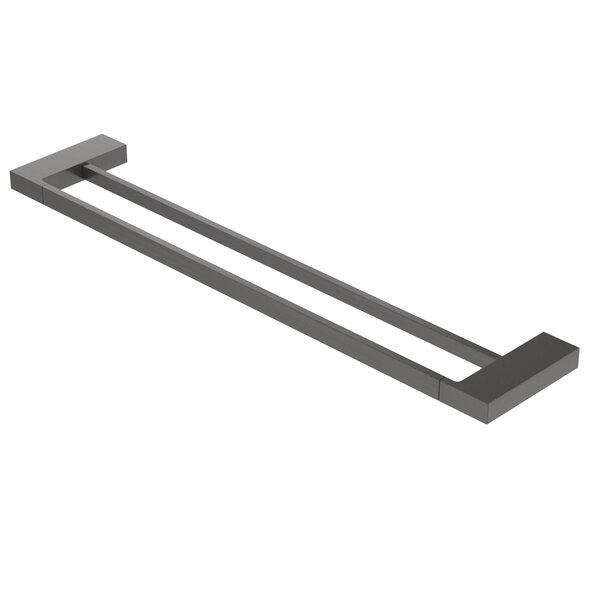 Полотенцедержатель двойной CEZARES SLIDER-THD-60-GM Оружейная сталь