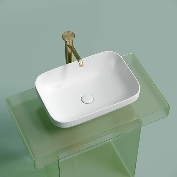 Раковина Ceramicanova прямоугольная (цвет Белый Матовый) Element 500*359*145мм