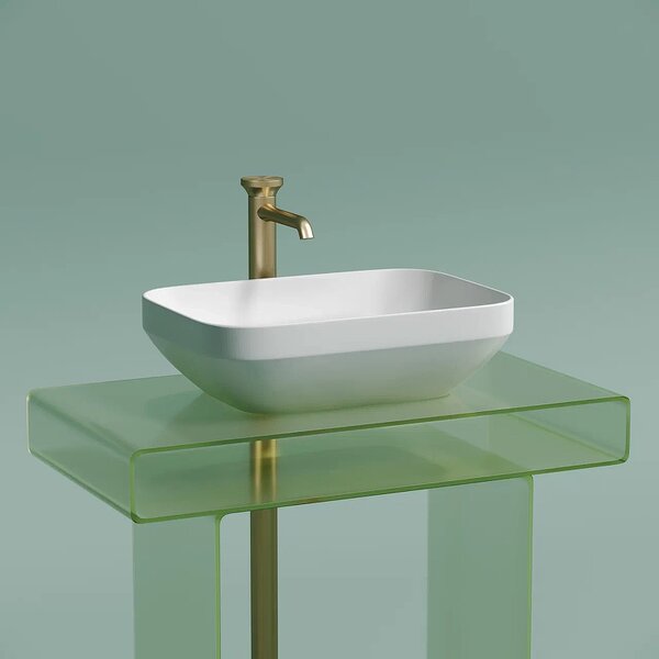 Раковина Ceramicanova прямоугольная (цвет Белый Матовый) Element 500*359*145мм