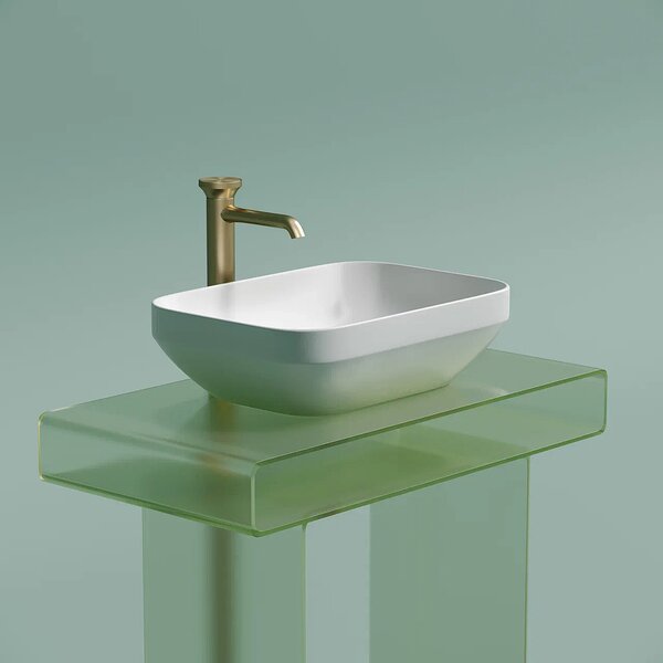 Раковина Ceramicanova прямоугольная (цвет Белый Матовый) Element 500*359*145мм