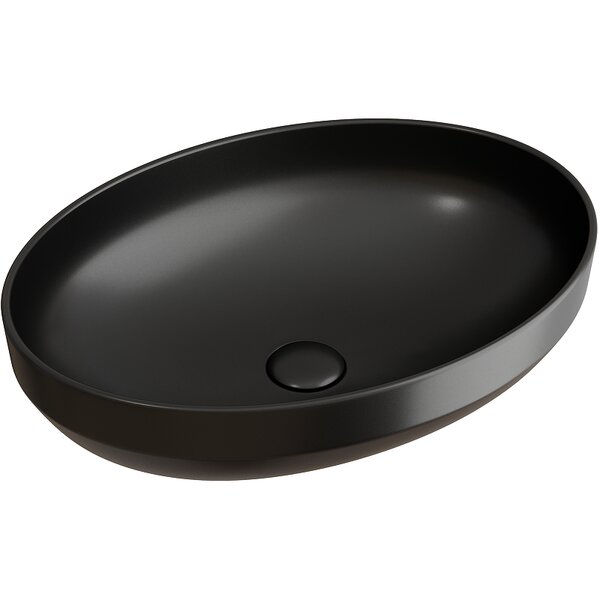 Раковина Ceramicanova овальная (цвет Черный Матовый) Element 502*363*145мм