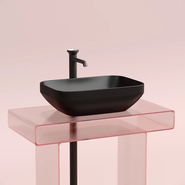Раковина Ceramicanova прямоугольная (цвет Черный Матовый) Element 500*359*145мм