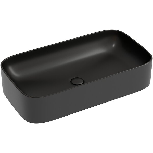 Раковина Ceramicanova прямоугольная (цвет Черный Матовый) Element 705*380*122мм