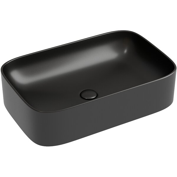Раковина Ceramicanova прямоугольная (цвет Черный Матовый) Element 605*380*122мм
