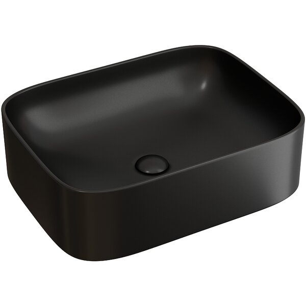 Раковина Ceramicanova прямоугольная (цвет Черный Матовый) Element 505*380*150мм