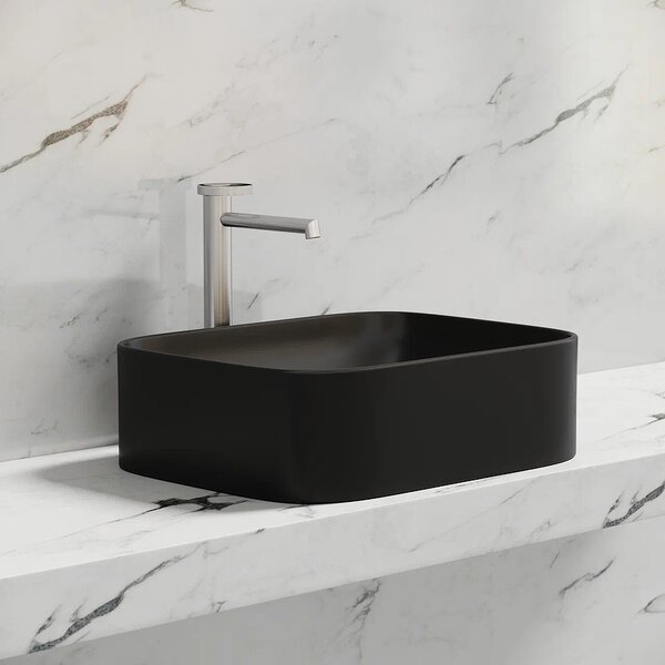 Раковина Ceramicanova прямоугольная (цвет Черный Матовый) Element 505*380*150мм