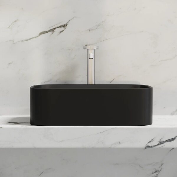 Раковина Ceramicanova прямоугольная (цвет Черный Матовый) Element 505*380*150мм