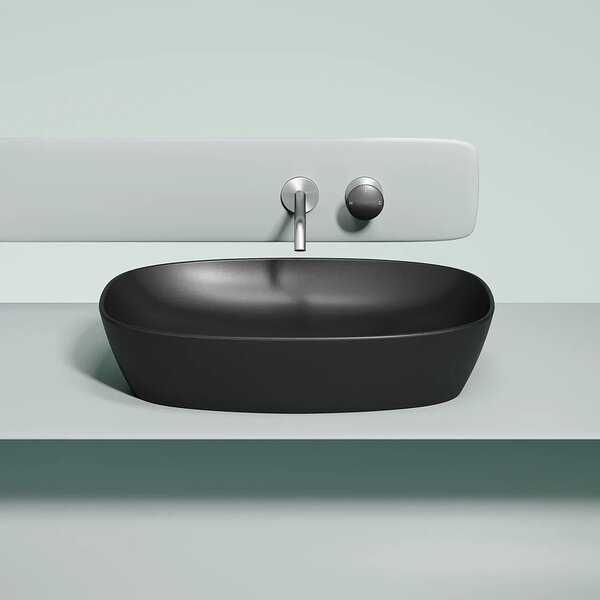 Раковина Ceramicanova овальная (цвет Черный Матовый) Element 600*380*138мм