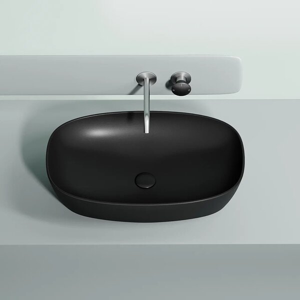Раковина Ceramicanova овальная (цвет Черный Матовый) Element 600*380*138мм