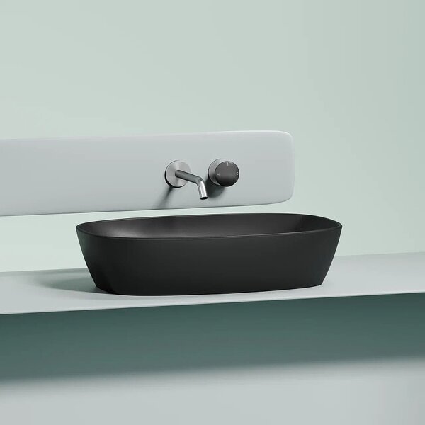 Раковина Ceramicanova овальная (цвет Черный Матовый) Element 600*380*138мм