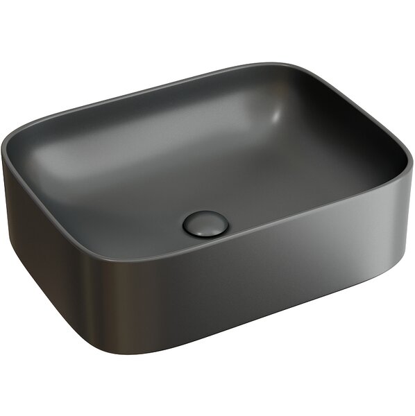 Раковина Ceramicanova прямоугольная (Темный Антрацит Матовый) Element 505*380*150мм