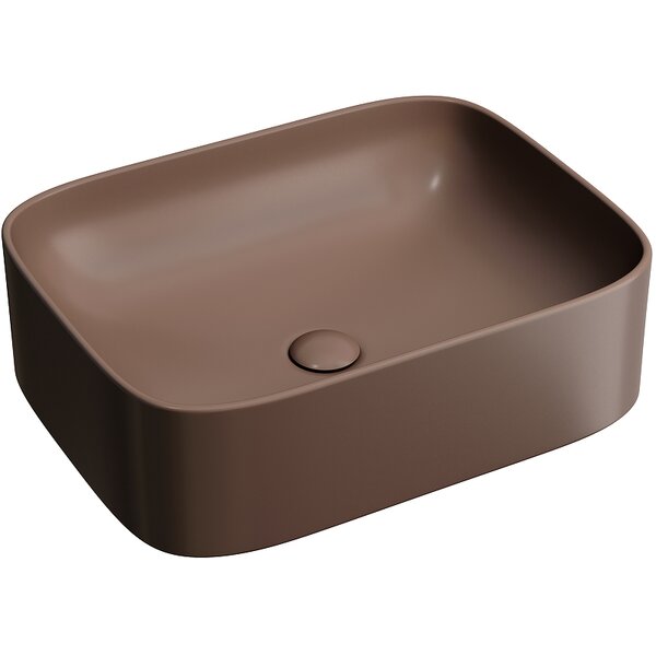 Раковина Ceramicanova прямоугольная (цвет Темно-Коричневый Матовый) Element 505*380*150мм