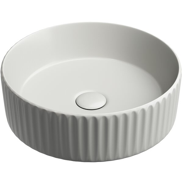 Раковина Ceramicanova круглая (цвет Серый Матовый) Element 360*360*115мм