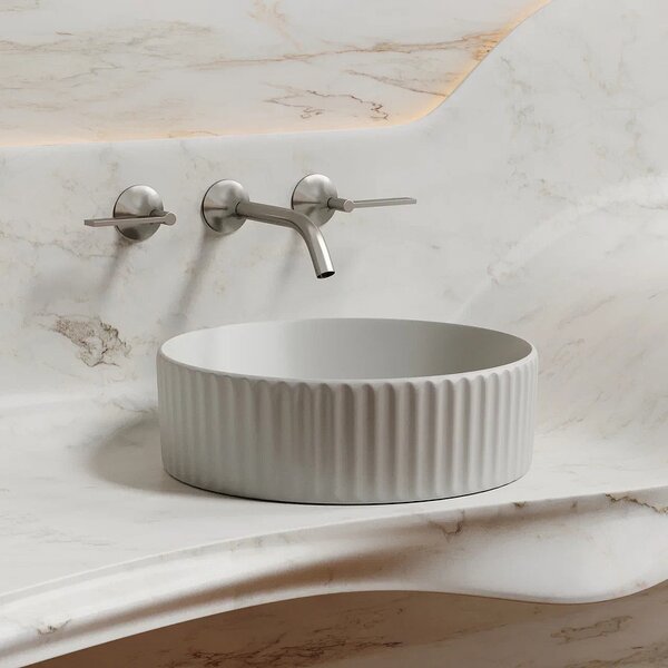 Раковина Ceramicanova круглая (цвет Серый Матовый) Element 360*360*115мм