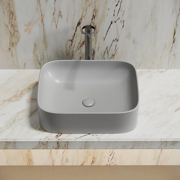 Раковина Ceramicanova прямоугольная (цвет Серый Матовый) Element 505*380*150мм