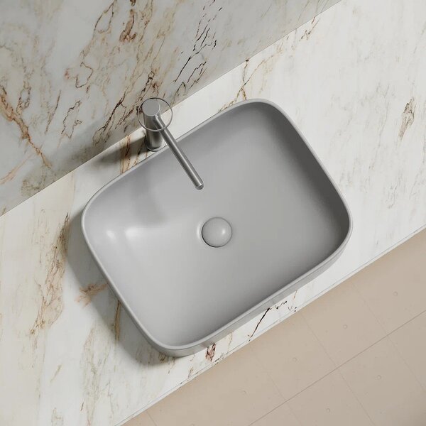 Раковина Ceramicanova прямоугольная (цвет Серый Матовый) Element 505*380*150мм